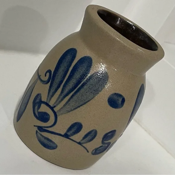 Vintage Beaumont Brothers Pottery BBP Small Salt Glazed Jar Crock Vase Stoneware - Picture 2 of 7